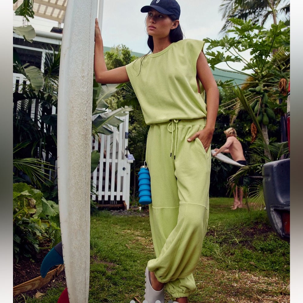 Free People | Throw And Go Onesie | Keylime Size M